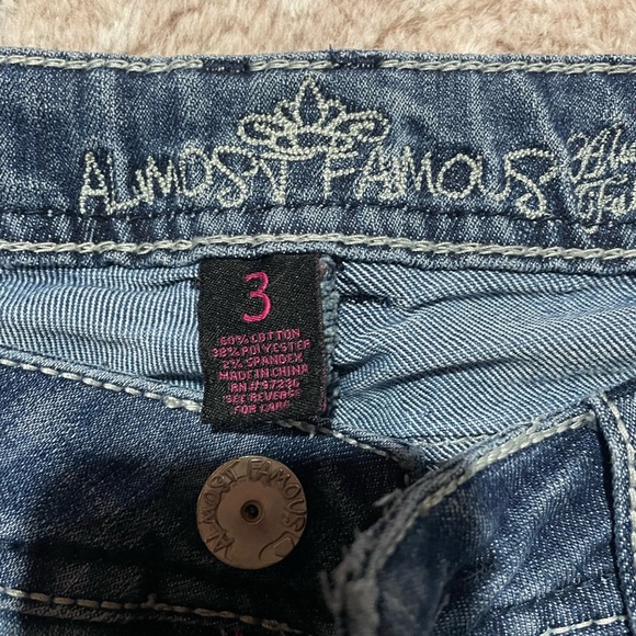 Almost Famous Distressed Boot Cut Jeans - Picture 3 of 4
